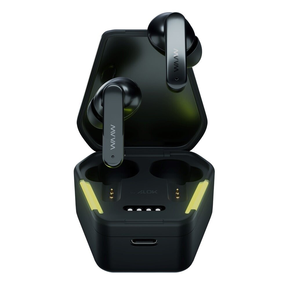 Fone de Ouvido Waaw Energy 100EBG By Alok, Preto/Verde