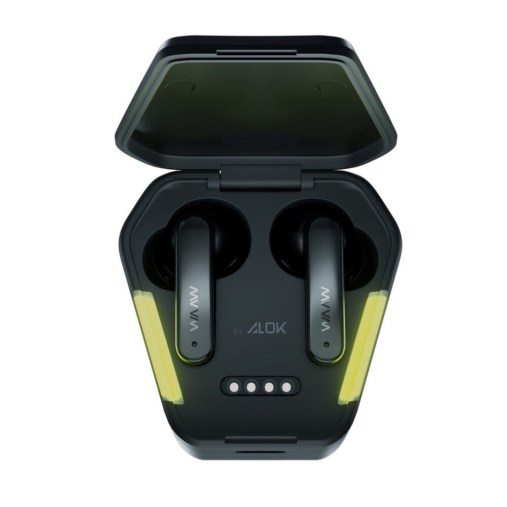 Fone de Ouvido Waaw Energy 100EBG By Alok, Preto/Verde