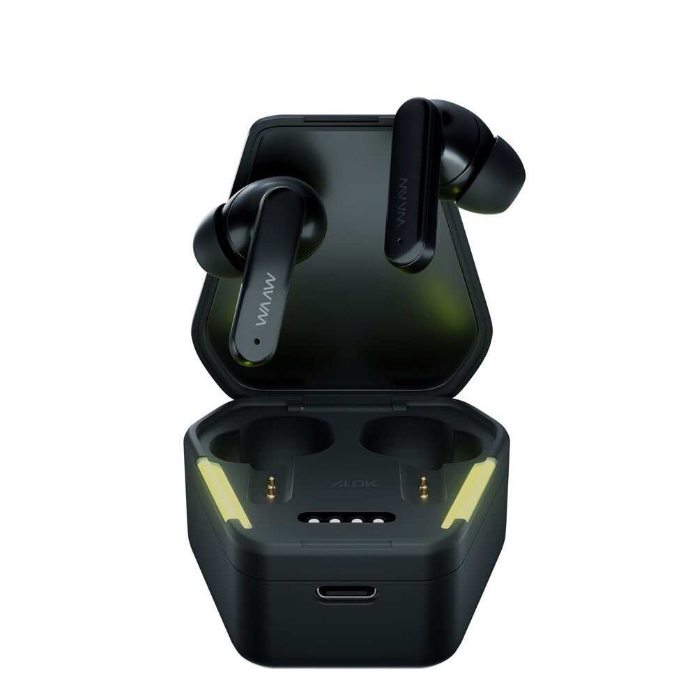 Fone de Ouvido Waaw Energy 100EBG By Alok, Preto/Verde