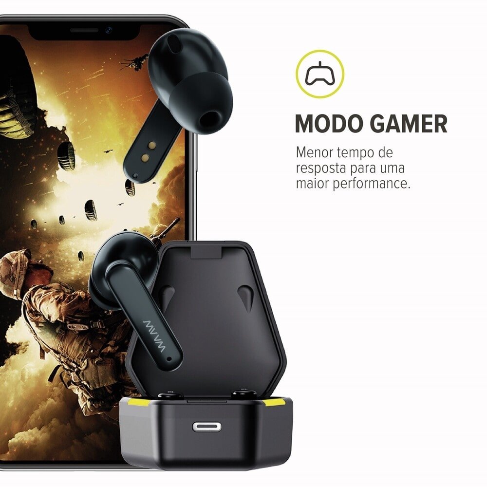 Fone de Ouvido Waaw Energy 100EBG By Alok, Preto/Verde