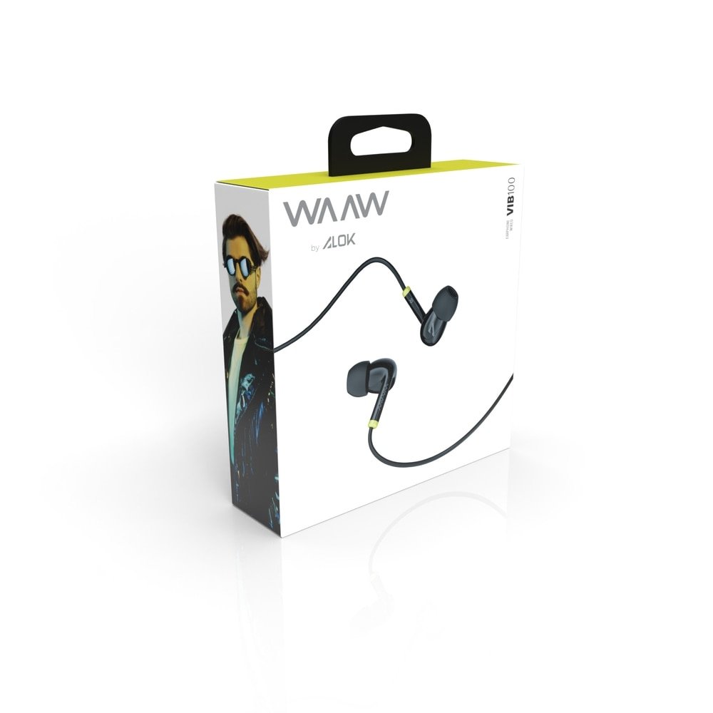 Fone de Ouvido Waaw VIB 100EW By Alok, Preto