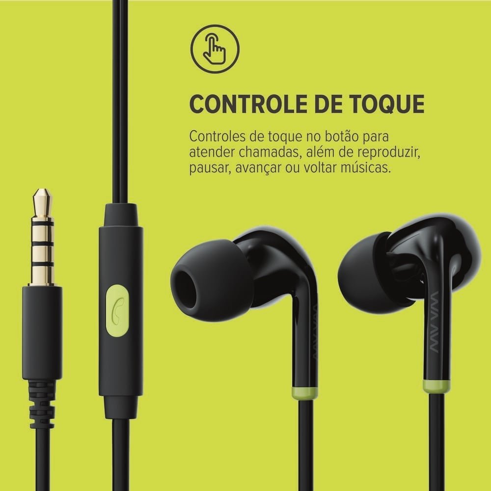Fone de Ouvido Waaw VIB 100EW By Alok, Preto