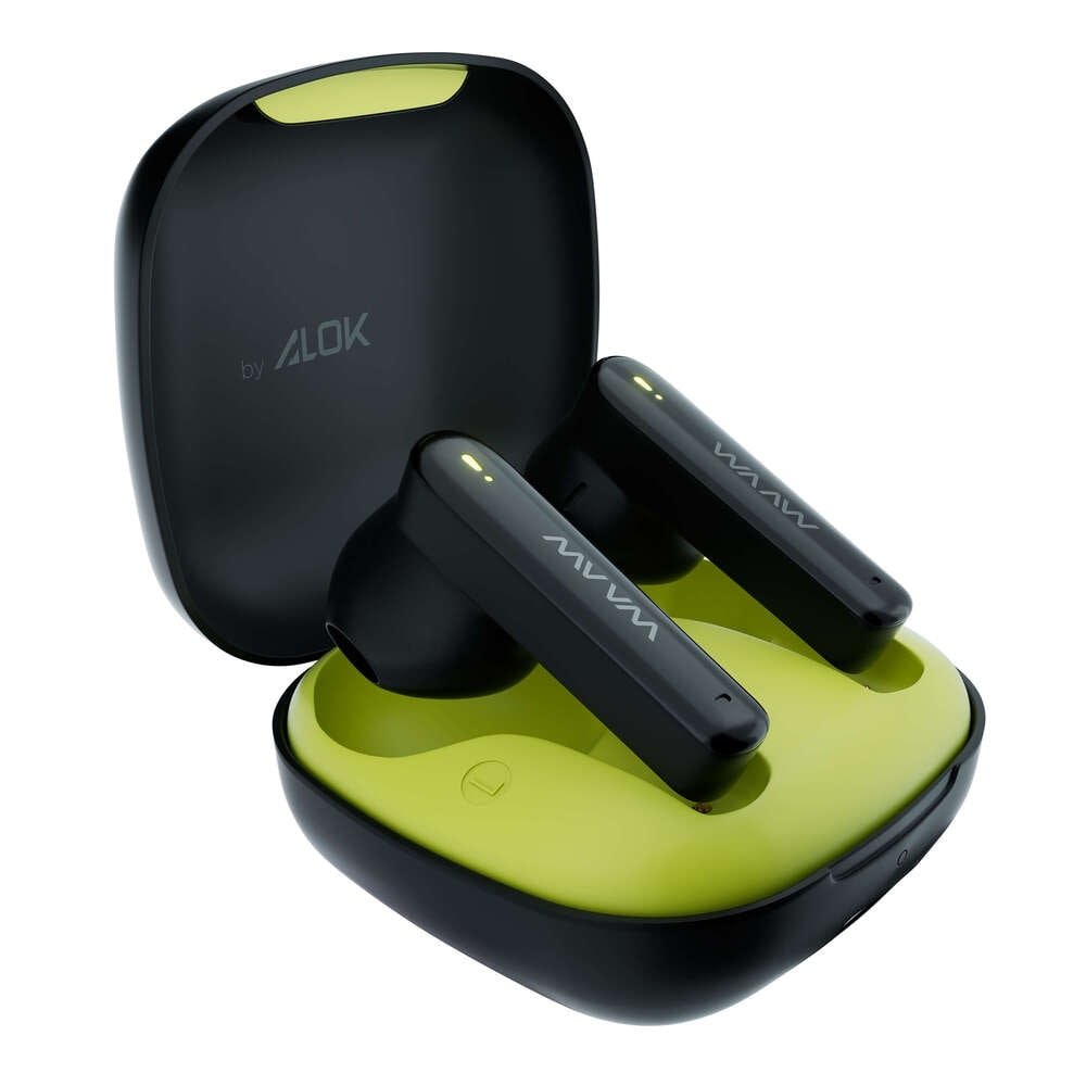 Fone de Ouvido Waaw 200EB Mob By Alok, Preto/Verde