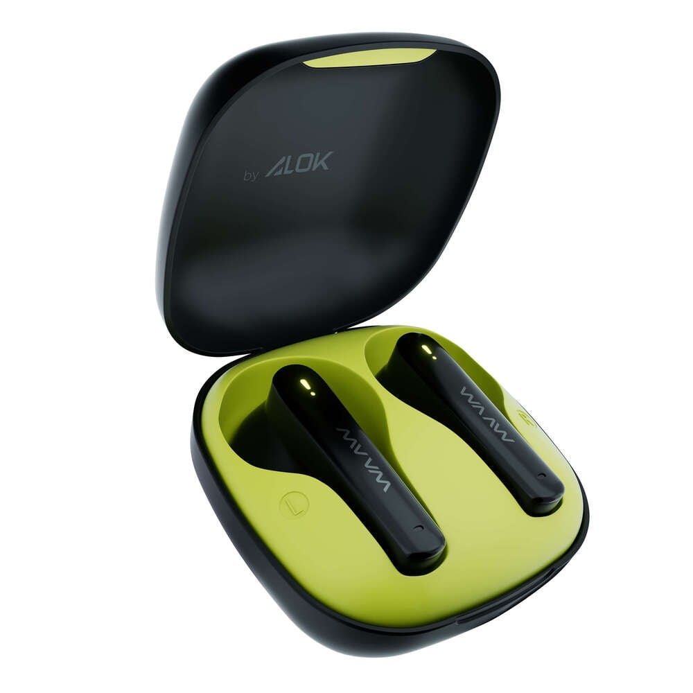 Fone de Ouvido Waaw 200EB Mob By Alok, Preto/Verde