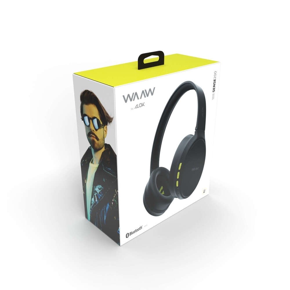 Fone de Ouvido Waaw Sense 200HB By Alok, Preto