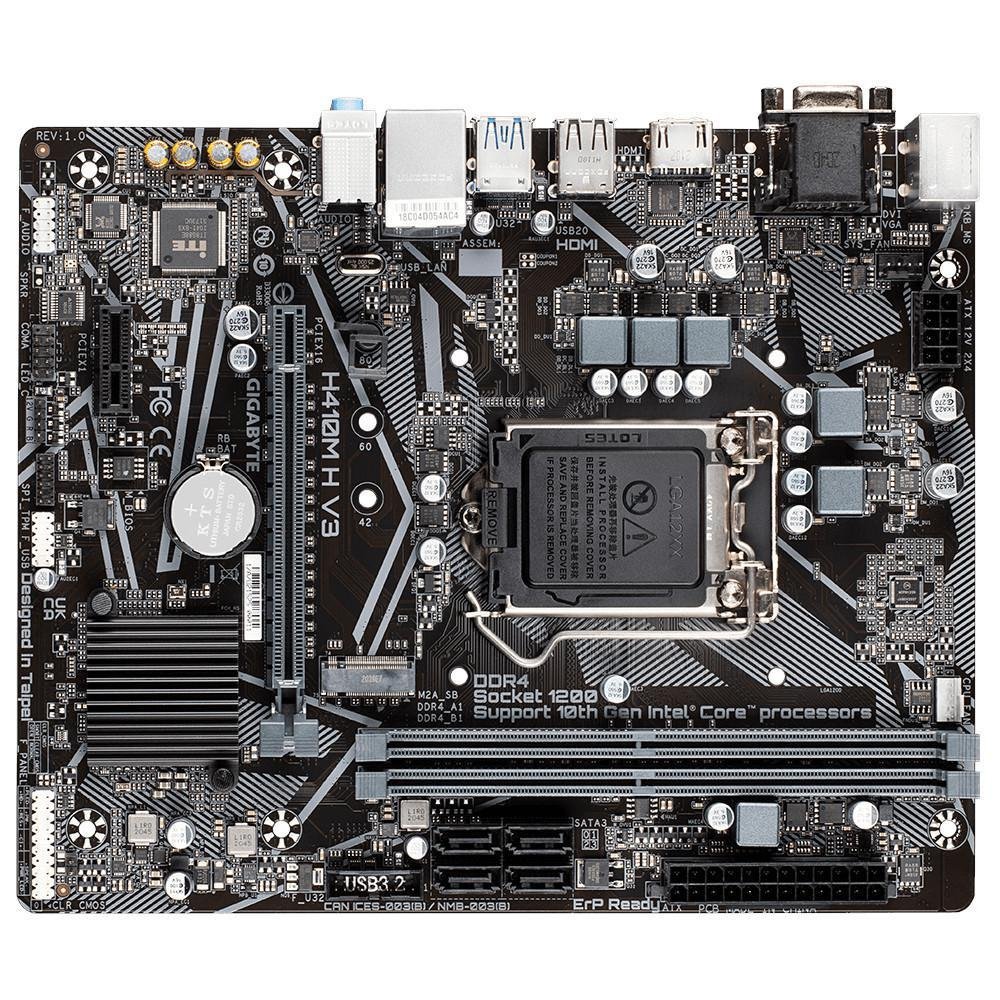 Placa Mãe Gigabyte H410m H V3 Lga 1200 Matx Ddr4