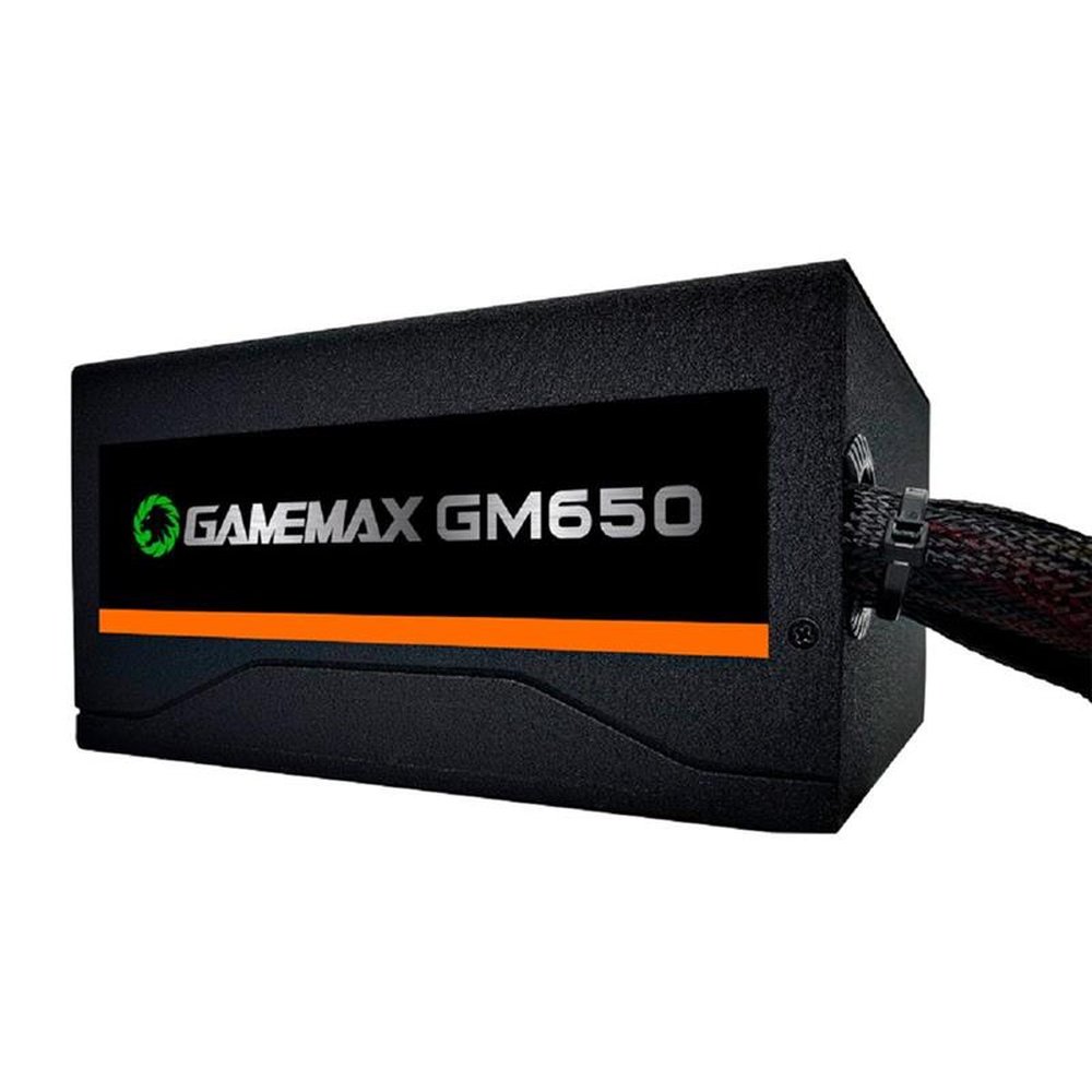 Fonte 650W Gamemax 80 Plus Bronze, PFC Ativo, Bivolt, Black - GM650