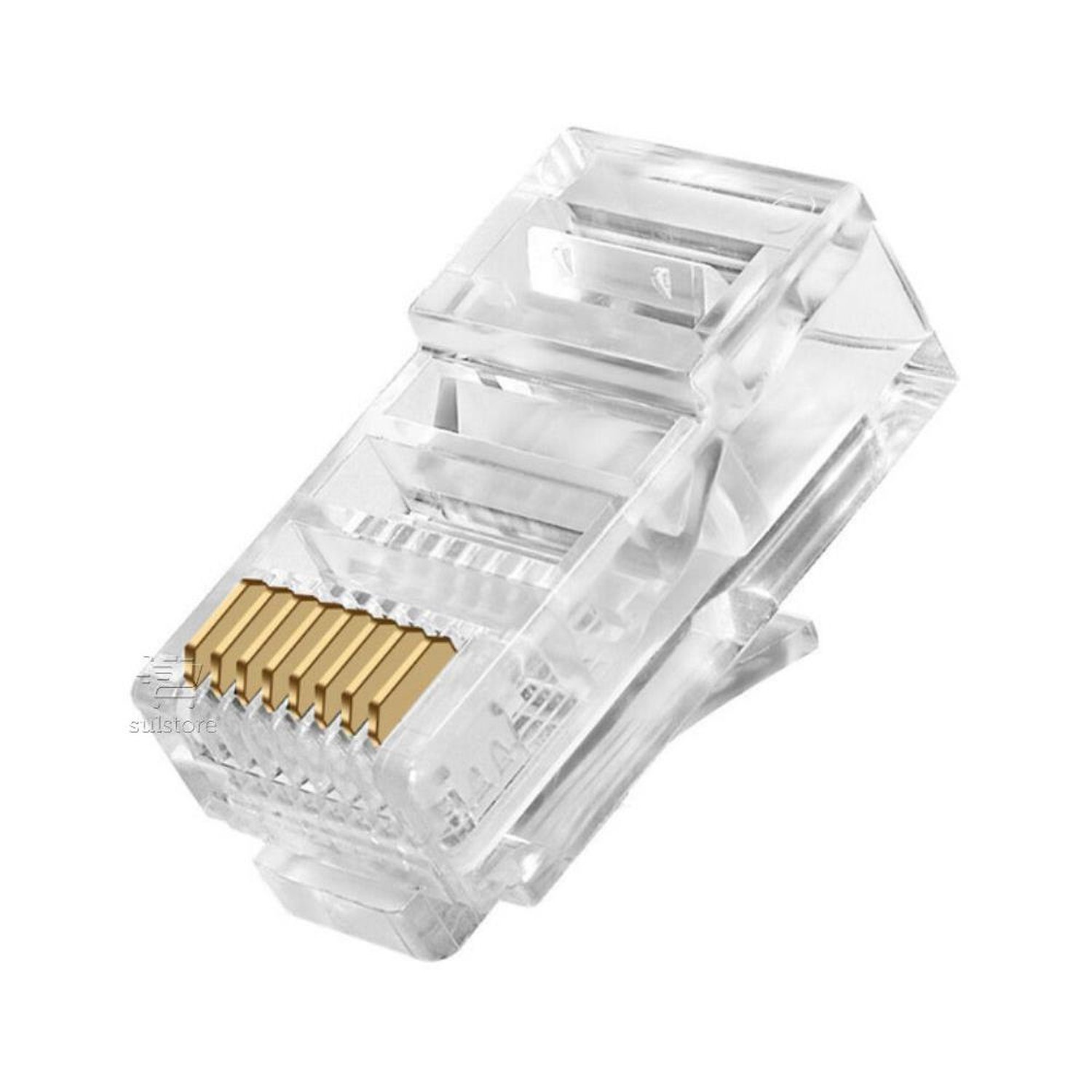 Fibra Otica Conector Rj45 Macho Cat5e Pack 100 Chipsce