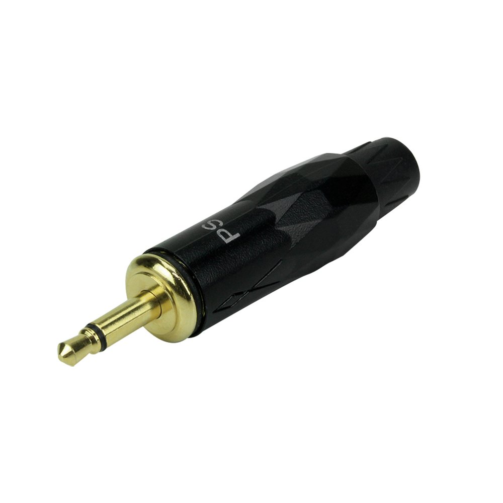 Plug P2 Black Diamond - P2 Macho Gold Stereo - Acompanha 2 Borrachas Coloridas