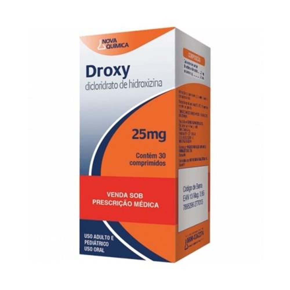 Droxy 25mg, caixa com 30 comprimidos