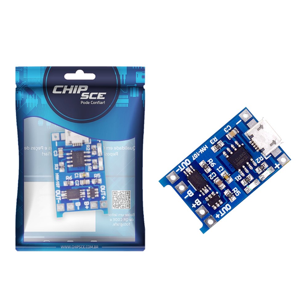 Modulo Arduino Carregador De Bateria 5V 18650 Tp4056