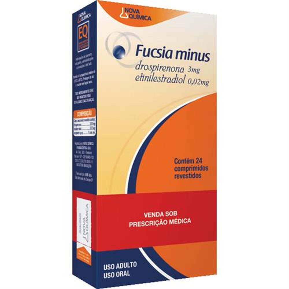 Fucsia Minus 3 Mg-0,02 Mg Com 24 Comprimido Revestido - NOVA QUIMICA