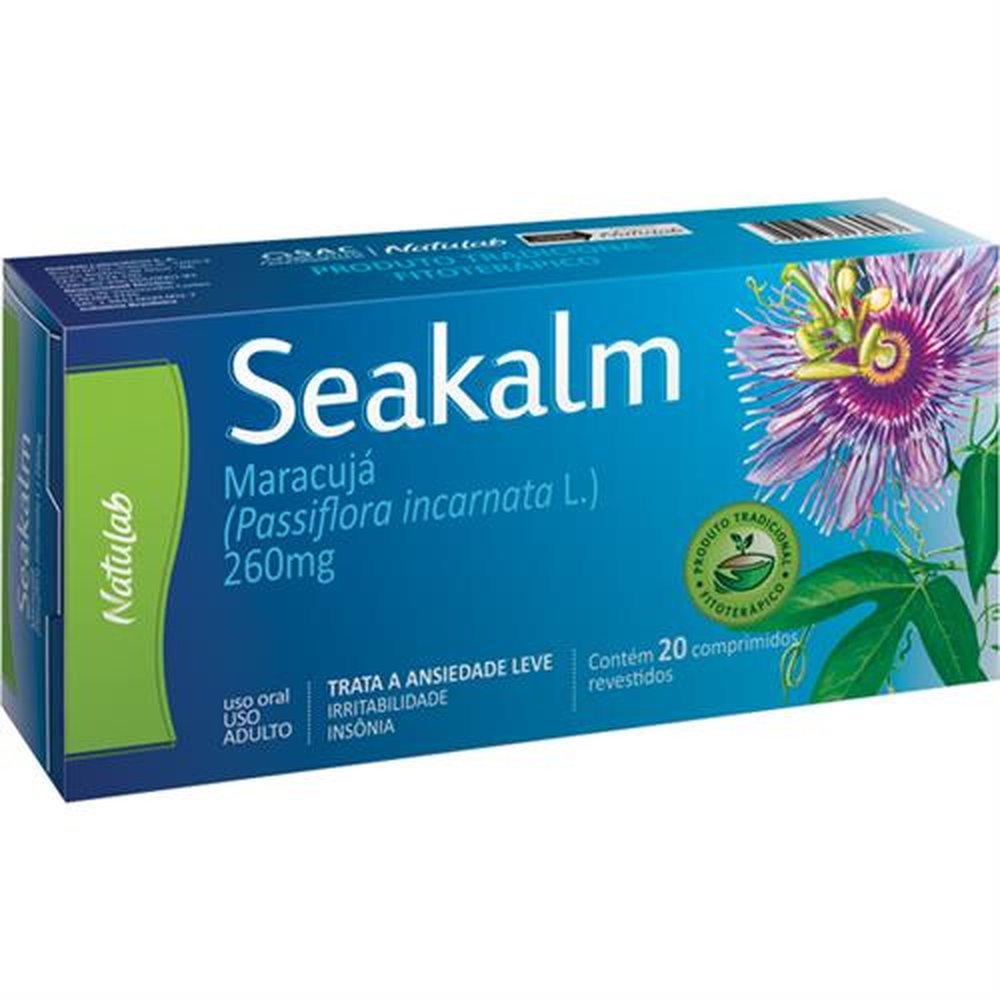 Seakalm 260Mg Com 20 Comprimido - NATULAB