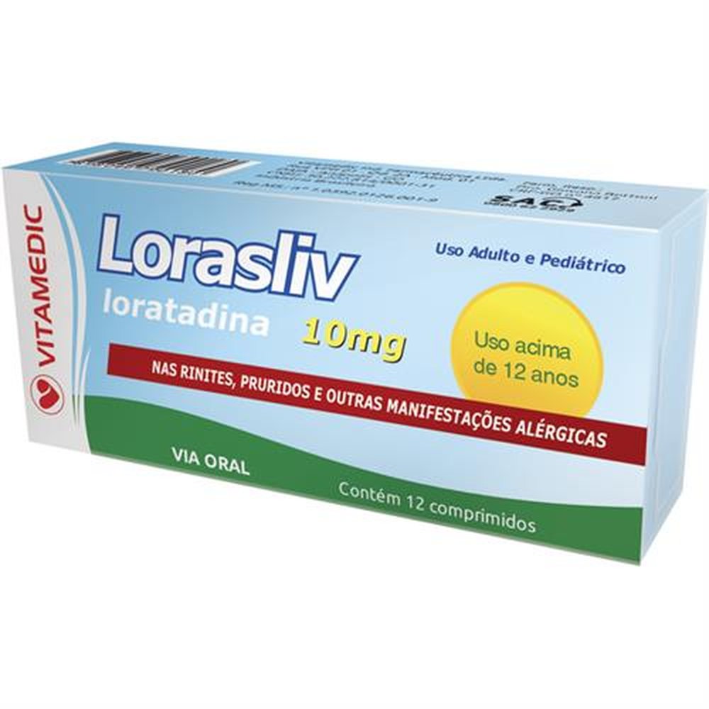 Loralsliv 10Mg Com 12 Comprimido - VITAMEDIC