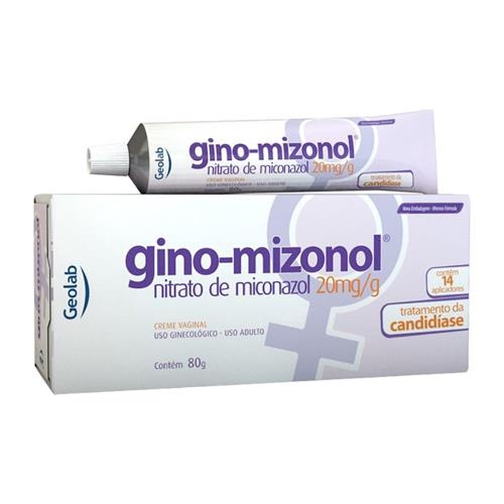Gino-Mizonol creme de uso ginecológico 20mg/g bisnaga com 80g + 14 aplicadores