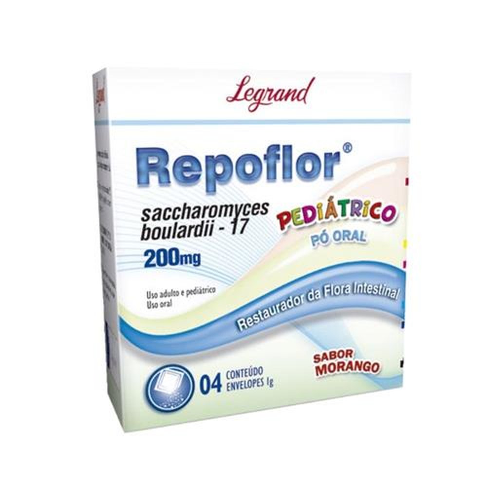 Repoflor 200Mg Pediatrico com 4 Envelopes