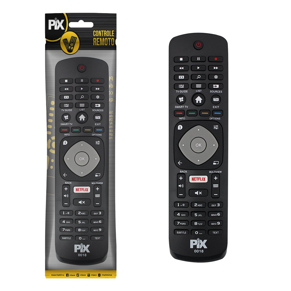 Controle Remoto Compativel Philips 32Phg5102 - Smart Netflix - Marca Pix