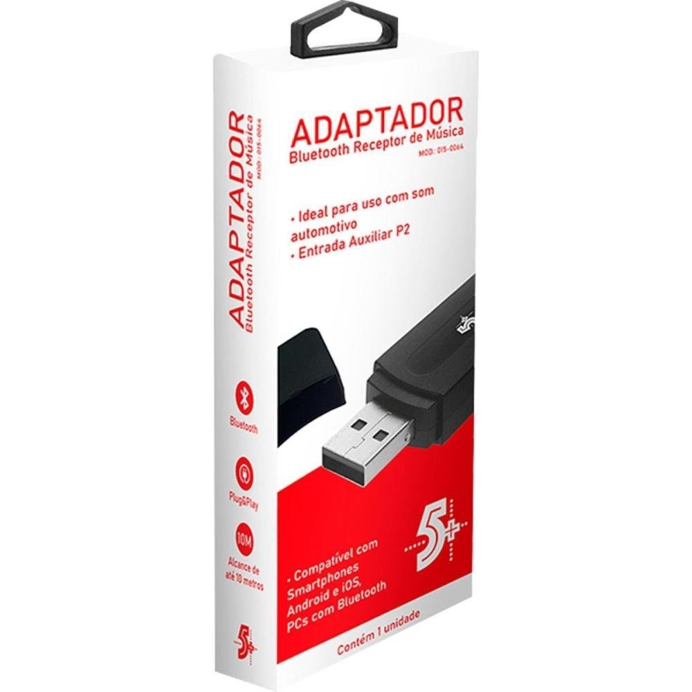 Adaptador Bluetooth Com Cabo P2 5+ Un.Venda: PC/1