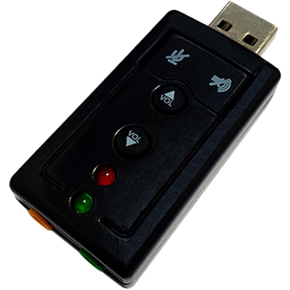 Adaptador USB Para Fone e Microfone 7.1 5+ Un.Venda: PC/1