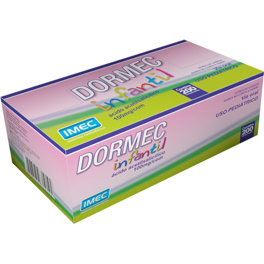 Dormec Infaltil 100Mg -20X10- Com 200 Comprimido - IMEC