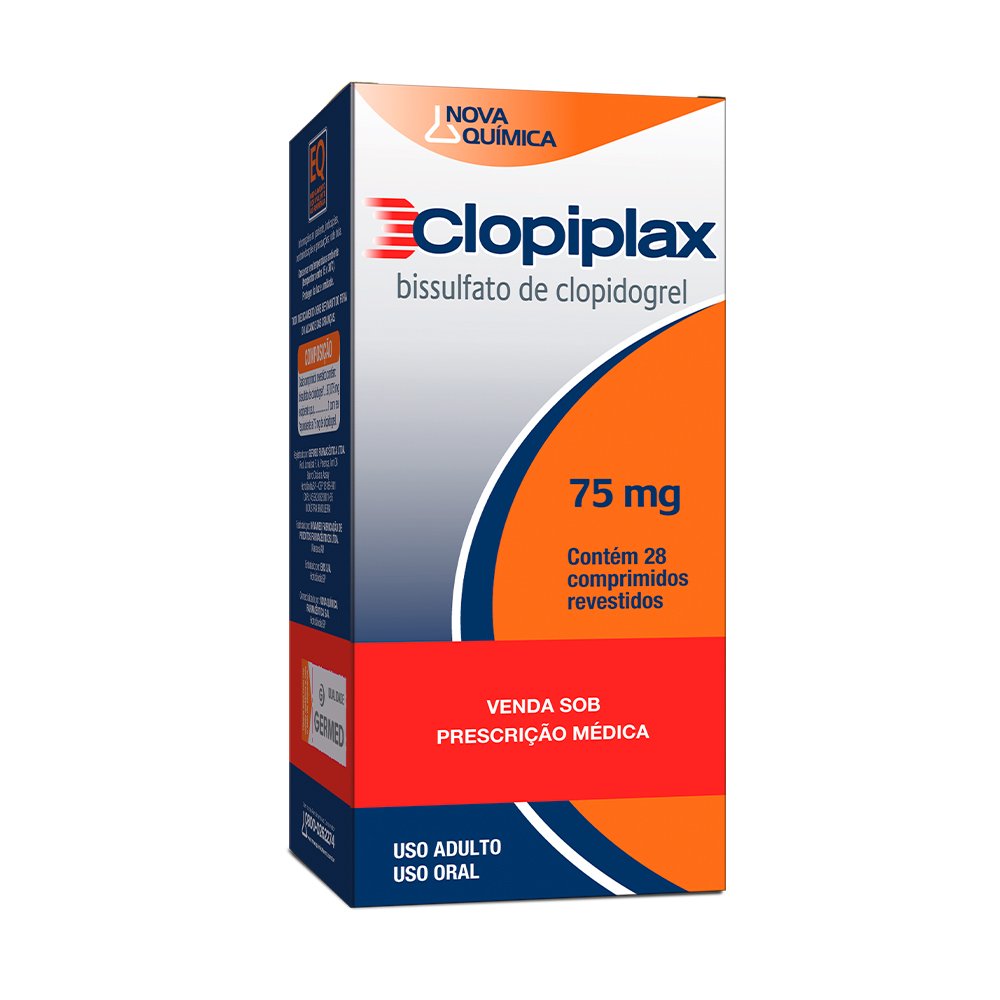 CLOPIPLAX 75MG CX 28 COMP REV