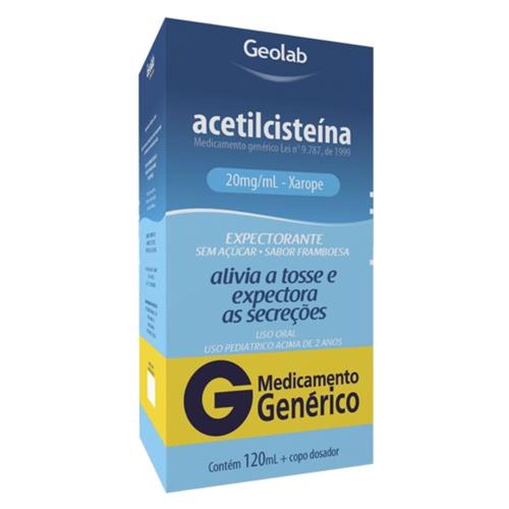 Acetilcisteína Xarope pediátrico 20mg/mL frasco com 120mL + copo dosador