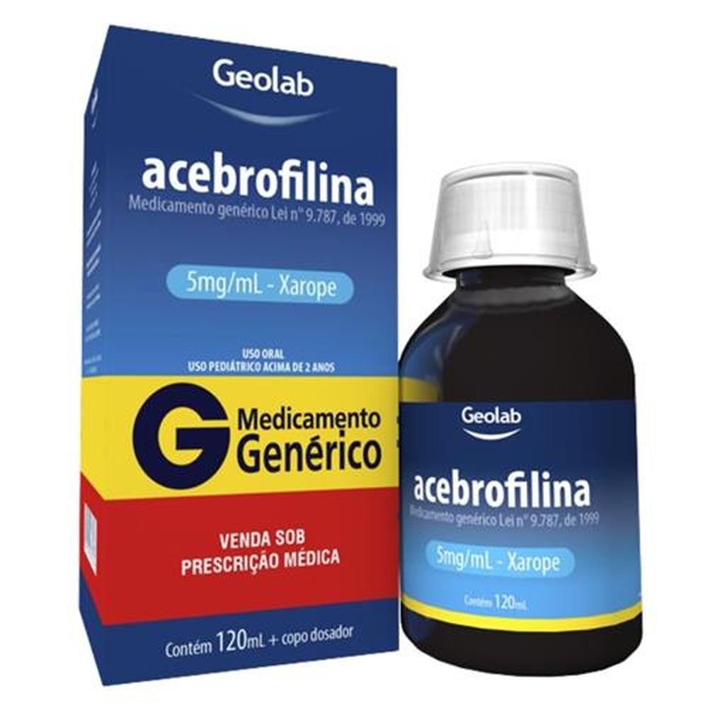 Acebrofilina Xarope pediátrico 5mg/mL frasco com 120mL + copo dosador