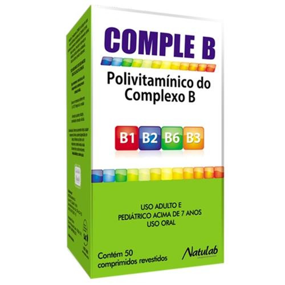 Comple B com 50 Comprimidos - Natulab
