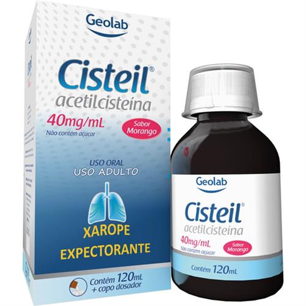 Cisteil 40Mg Xarope Adulto Frasco 120Ml - GEOLAB