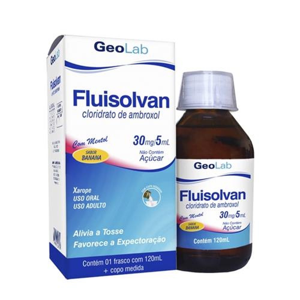 Fluisolvan Xarope Adulto 6mg/mL Frasco Com 120mL