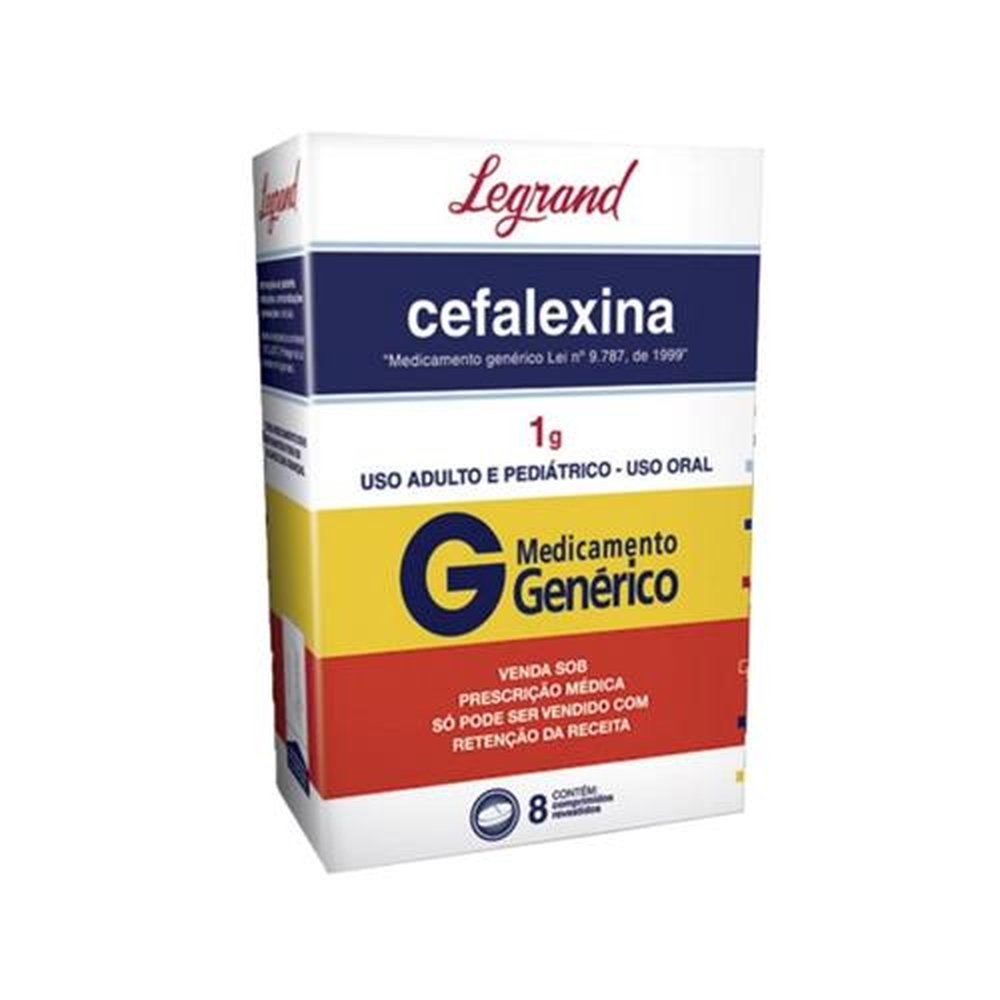 Cefalexina 1g, Caixa Com 8 Comprimidos Revestidos | Martins Atacado