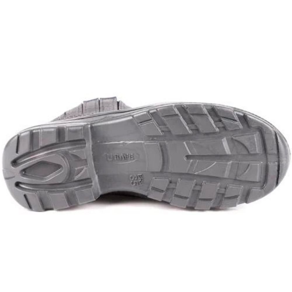 Bota De Couro Sem Cadarço Com Bico Plástico Usafe Preta N 42 Bracol