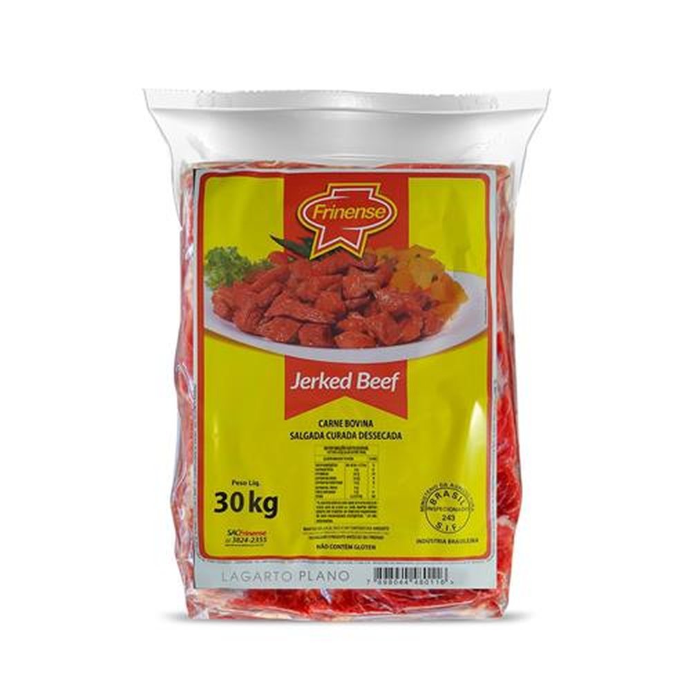 Jerked Beef Lagarto Plano Frinense 1 x 30 kg