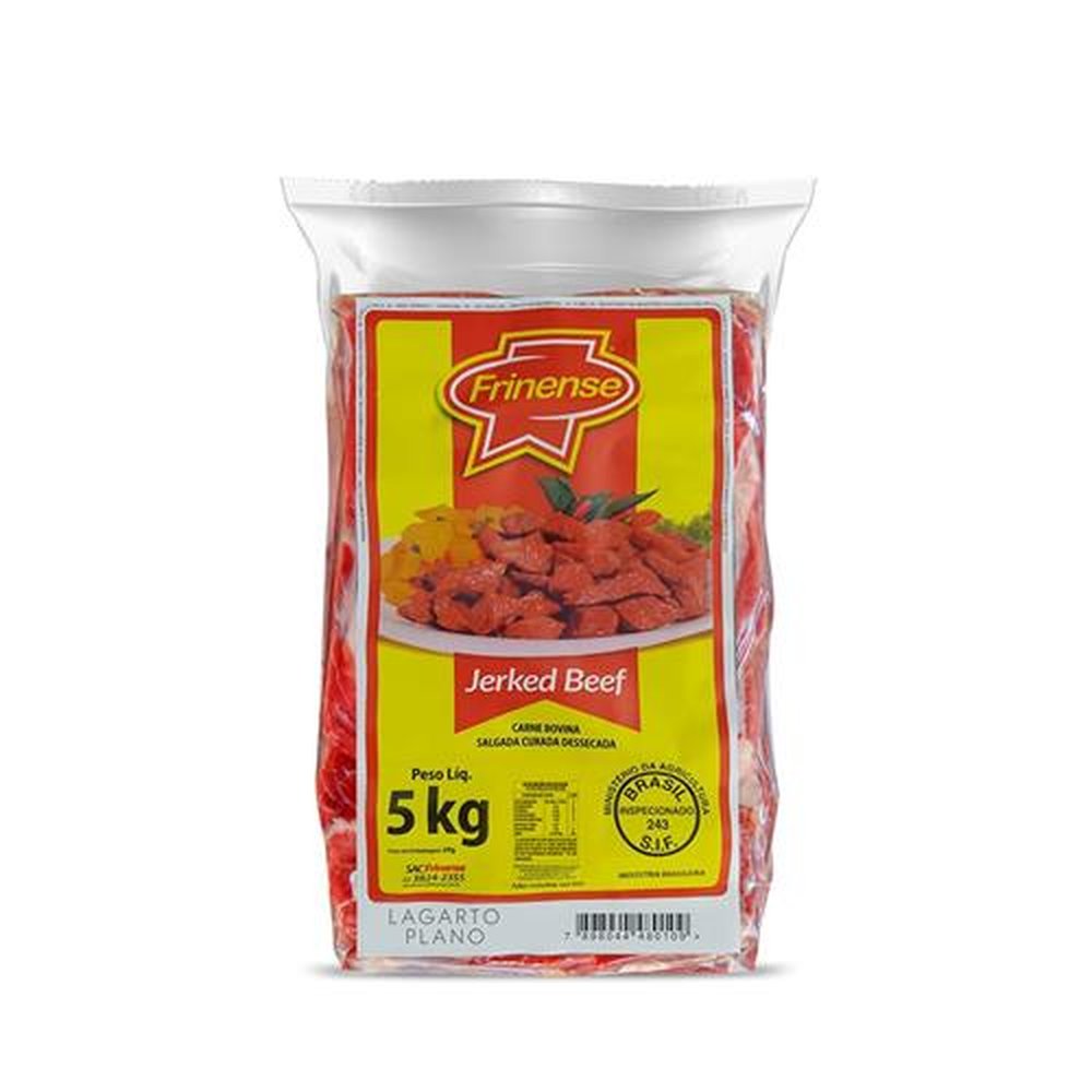 Jerked Beef Lagarto Plano Frinense 2 x 5 kg