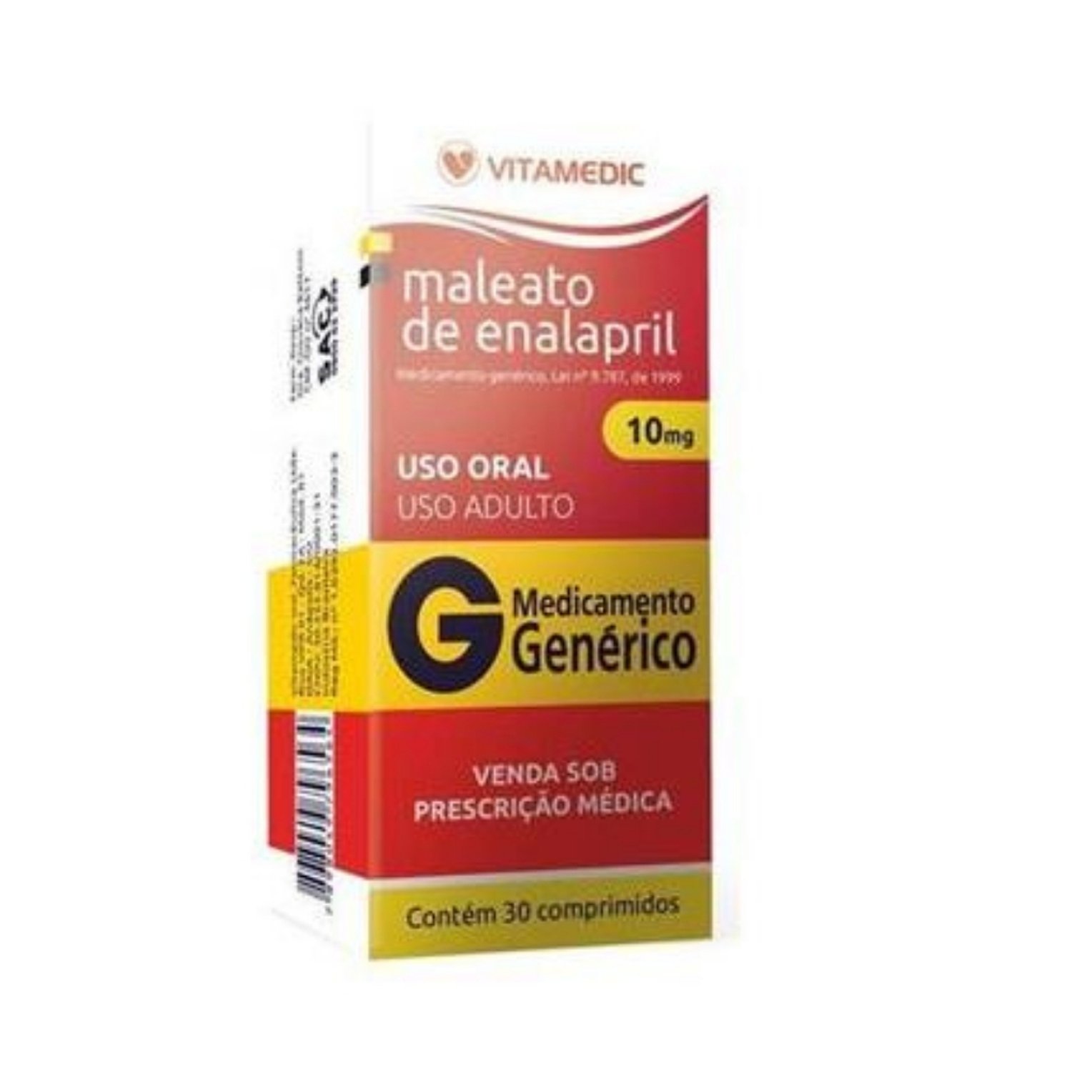 Enalapril 10Mg 30Cprs