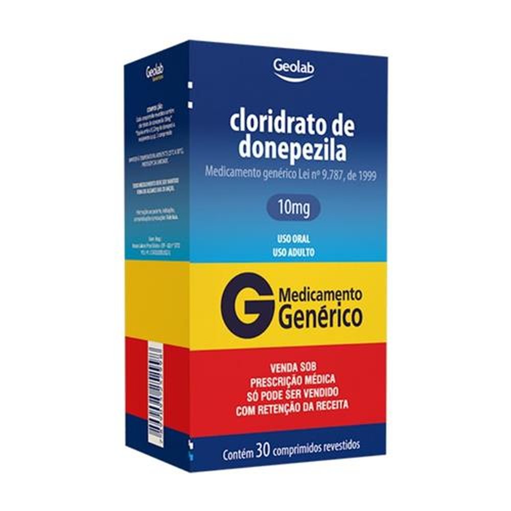 Cloridrato De Donepezila 10mg Com 30 Comprimidos