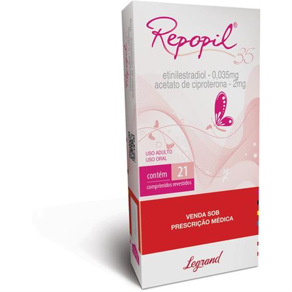 Repopil 35 2-0,035Mg Com 21 Comprimido Revestido - LEGRAND