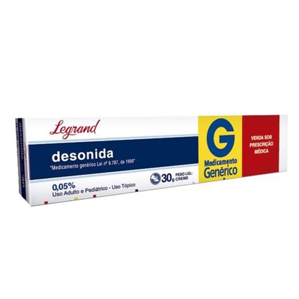 Desonida 0,5mg/g, Caixa Com 1 Bisnaga Com 30g de Creme de Uso Dermatológico