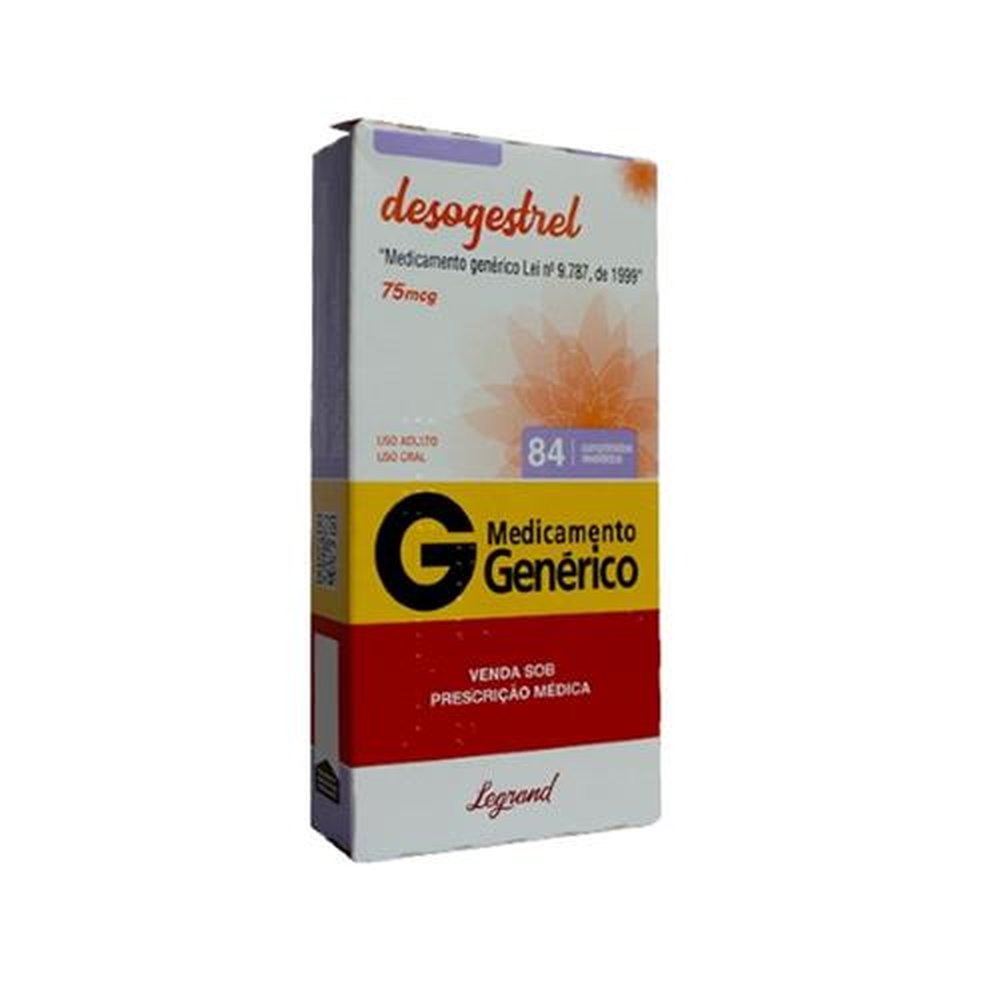 Desogestrel 75mcg, Caixa Com 84 Comprimidos Revestidos