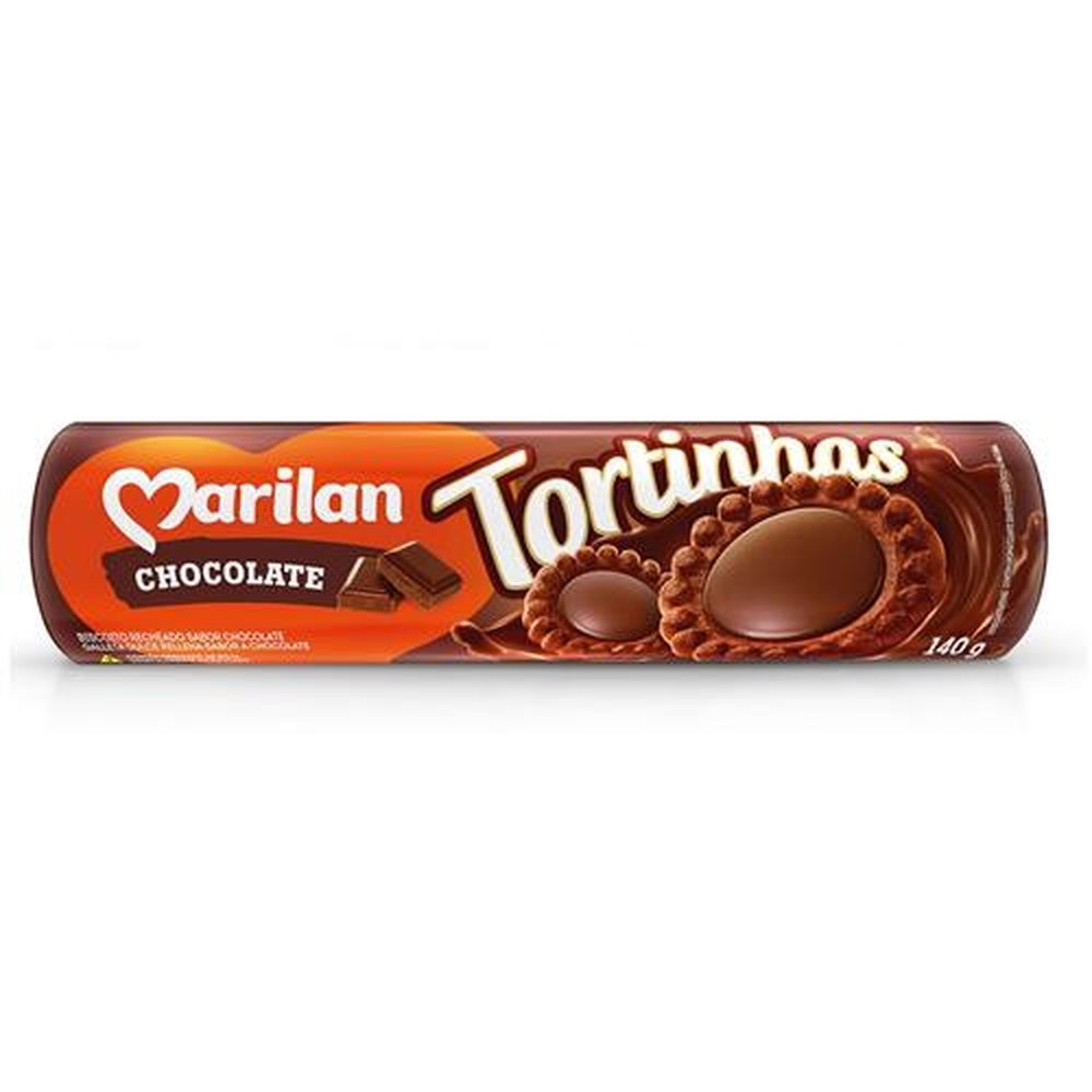 Biscoito Marilan Tortinha Chocolate 140g (caixa com 36 unidades)