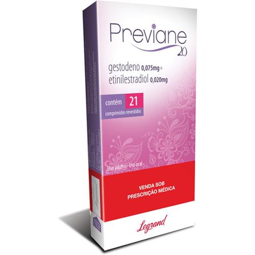 Previane 0,075-0,020Mg Com 21 Comprimido Revestido - LEGRAND