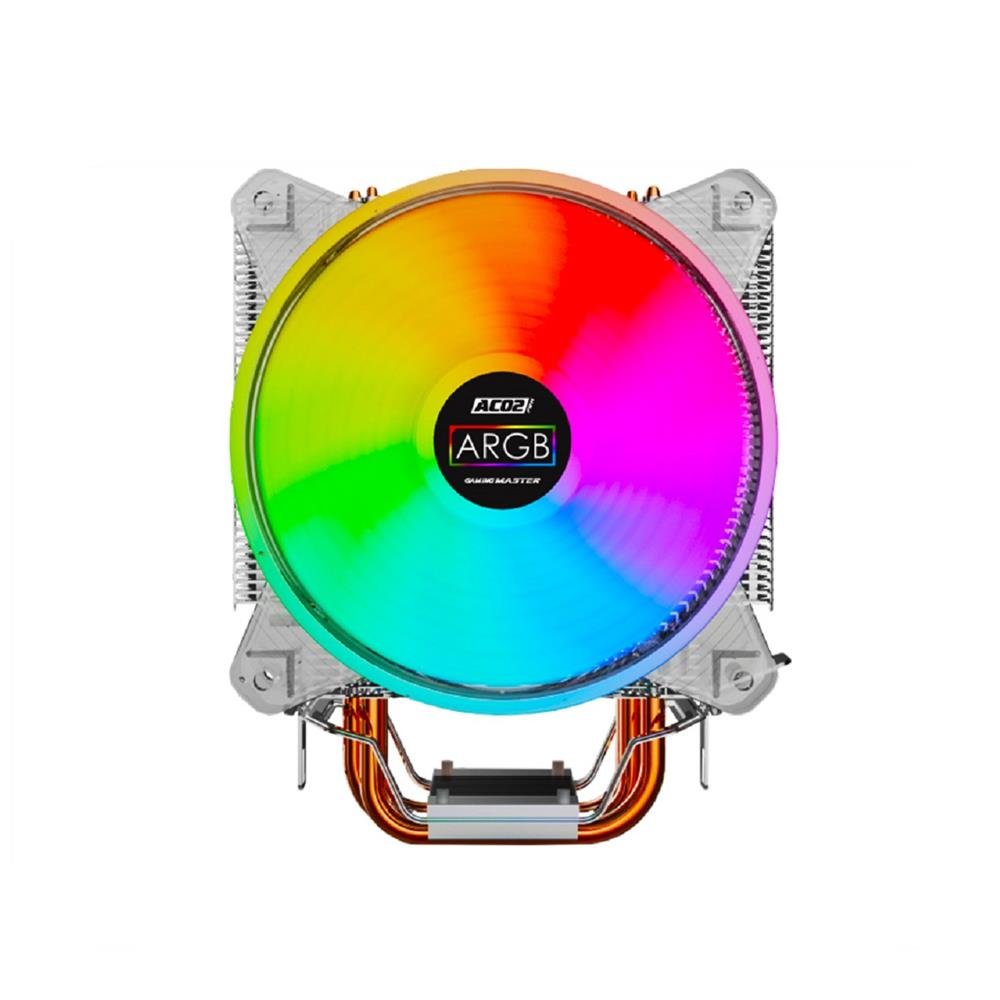 Cooler Para Processador K-Mex Ac02, Argb, 120Mm, Intel E Amd, Branco