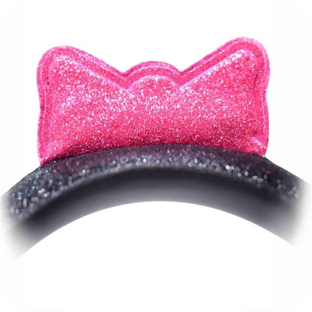 Fone de Ouvido Cat Ear sem Microfone Stereo Preto Rosa Modelo AR30 K-Mex