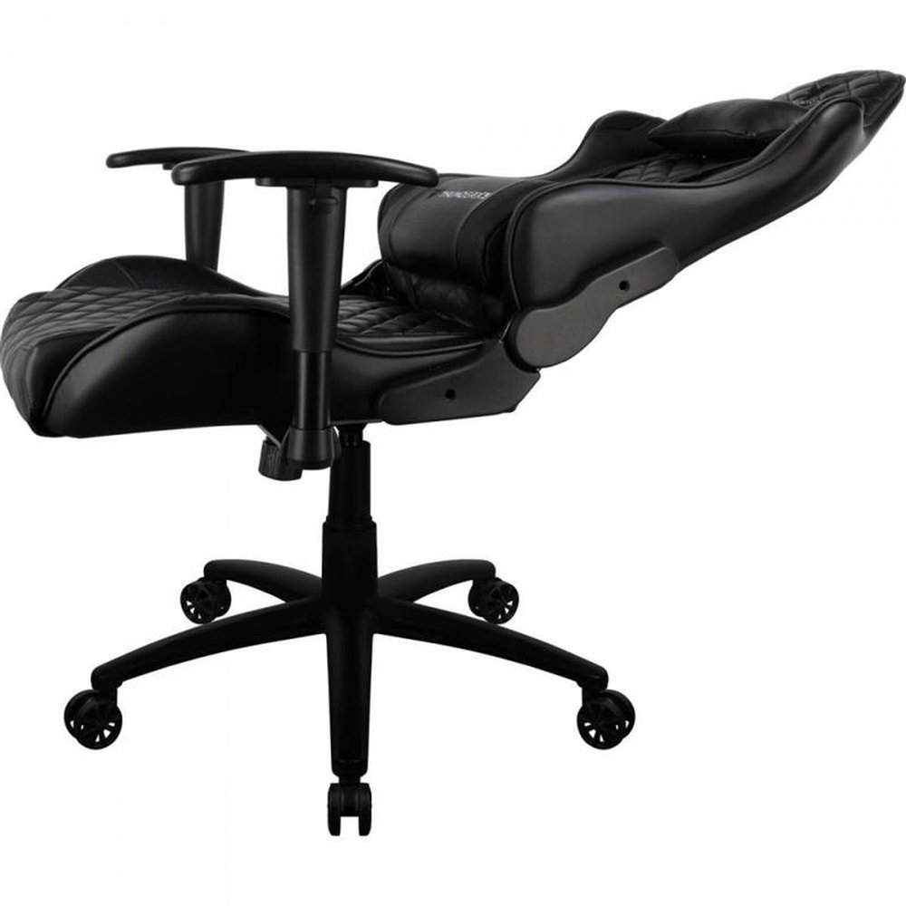 Cadeira Gamer Thunderx3 Tgc12 Preta Com Encosto Reclinável Até 135°, Apoio De Braço 2D E Almofadas Para Cabeça E Lombar