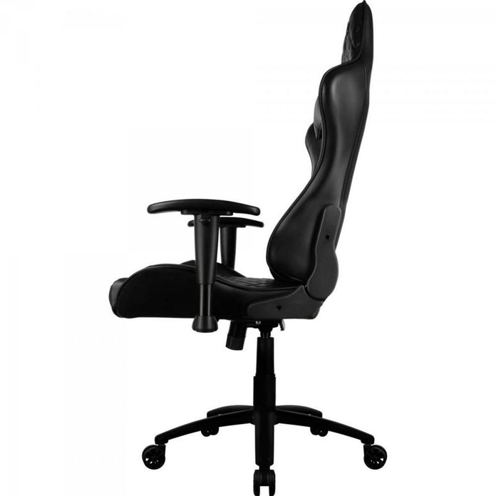 Cadeira Gamer Thunderx3 Tgc12 Preta Com Encosto Reclinável Até 135°, Apoio De Braço 2D E Almofadas Para Cabeça E Lombar