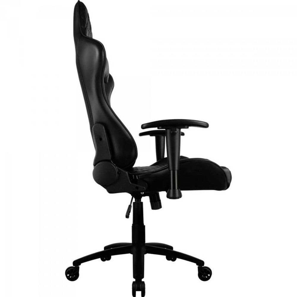 Cadeira Gamer Thunderx3 Tgc12 Preta Com Encosto Reclinável Até 135°, Apoio De Braço 2D E Almofadas Para Cabeça E Lombar