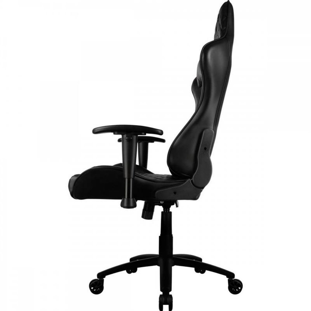 Cadeira Gamer Thunderx3 Tgc12 Preta Com Encosto Reclinável Até 135°, Apoio De Braço 2D E Almofadas Para Cabeça E Lombar