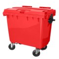 Contentor Plástico Capacidade 660l Vermelho