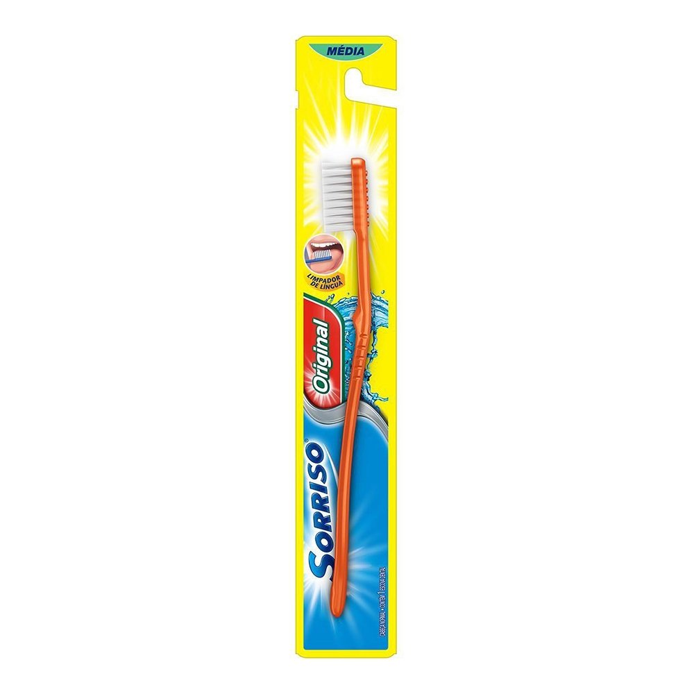 Escova Dental Sorriso Original Média Standard Embalagem 12 Unidades