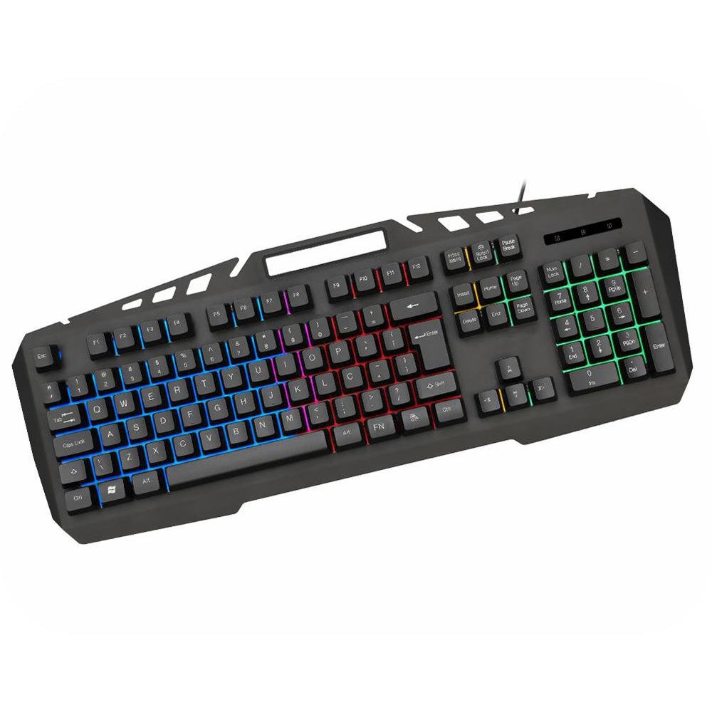 Teclado gamer k-mex kba328u usb preto - kba328u00010b0x